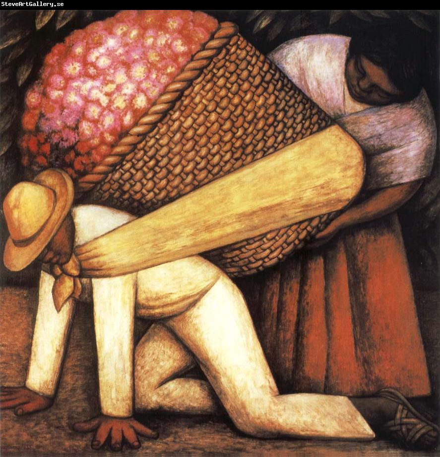 Diego Rivera Flower carrier